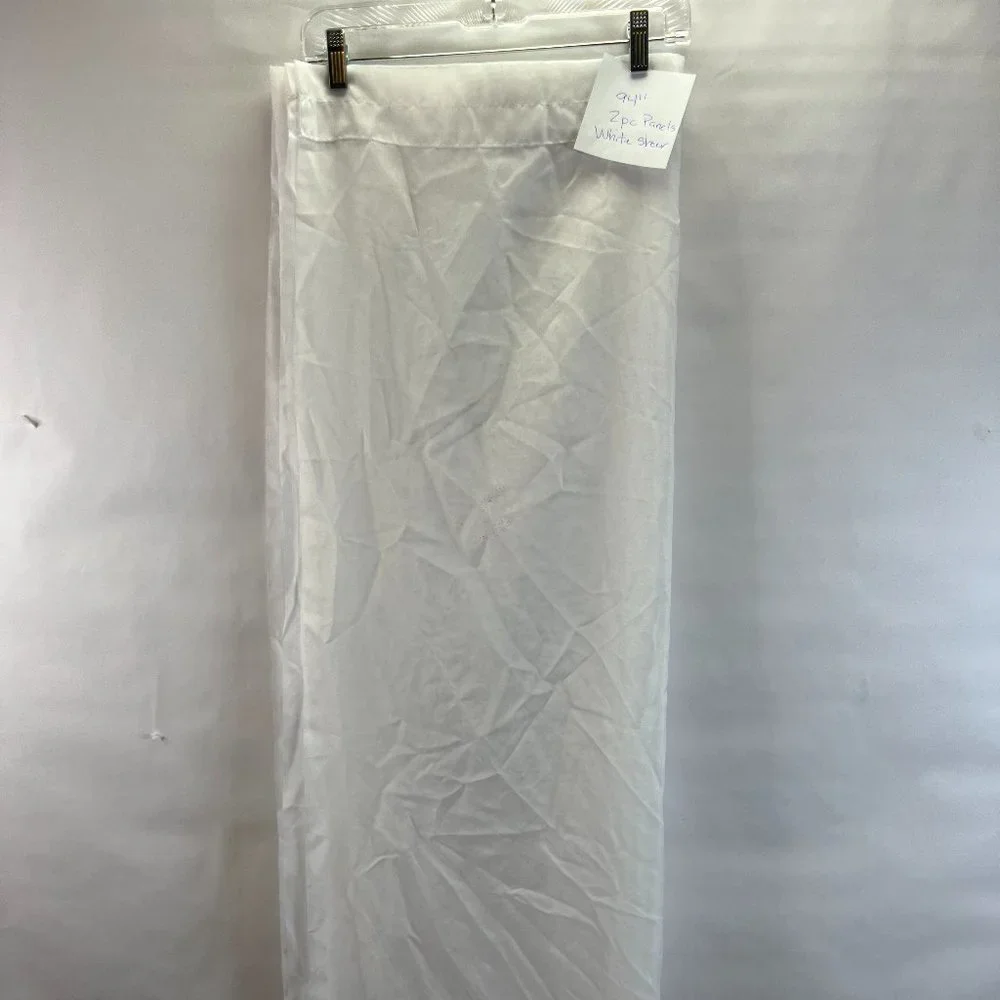 White Sheer Window Panels 2PC 94
